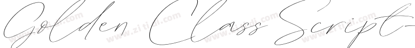 Golden Class Script字体转换
